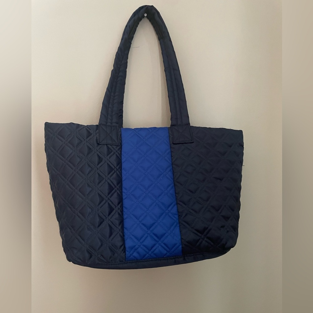 Sondra Roberts Stylish Navy and Blue Quilted Bag.